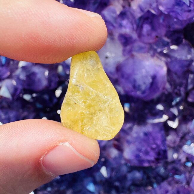 Heliodor (Yellow Golden Beryl) - Tumbled