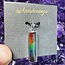 Ammolite Pendants - Bezel Set Bar Rectangle - Sterling Silver 26x6