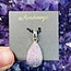 Lepidolite (Purple Mica) Teardrop Pear Pendant - Sterling Silver