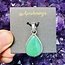 Chrysoprase Pendant - Teardrop Pear Sterling Silver