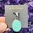 Chrysoprase Pendant - Large Oval Sterling Silver