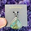 Chrysocolla Pendant Rounded Triangle Sterling Silver