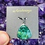 Azurite Malachite & Chrysocolla Pendant - Teardrop Pear Bezel - Sterling Silver
