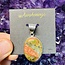 Unakite Jasper Pendant Oval Sterling Silver