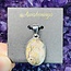 Crazy Lace Agate Oval Pendant Sterling Silver