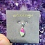 Ruby Zoisite Necklace & Pendant Marquise Marquee 18"- Sterling Silver