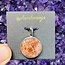 Golden Sunstone Pendant - Round (Small)- Sterling Silver