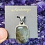 Purple Labradorite Pendant #4 Rectangle Sterling Silver