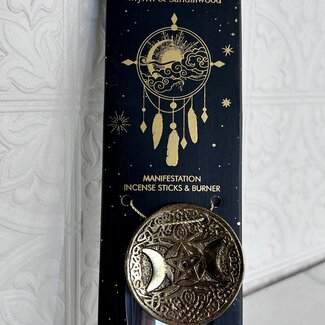 Boho Dreams (Myrrh & Sandalwood) Incense with Burner - 20 Sticks 25g - PureWorks