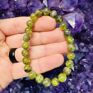 Green Peridot Bracelets - 8mm