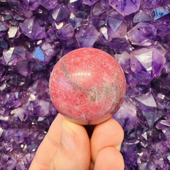 Pink Thulite Sphere - 40mm