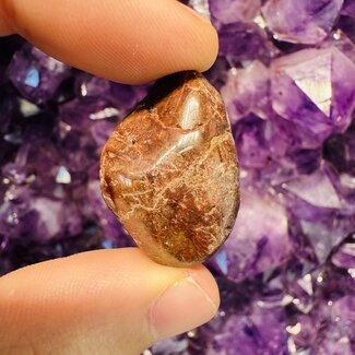 Hyacinth Zircon - Tumbled