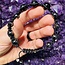 Black Tourmaline & Hematite Bracelets - Shamballa Paracord Parachute - Adjustable