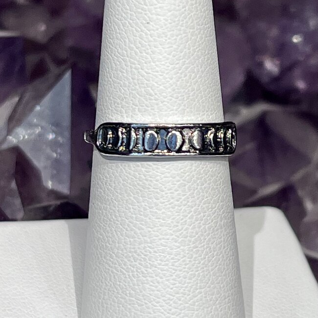 Bohemian Moon Vintage Rings - Size 7, Sterling Silver