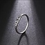 Moon Phase Ring - Size 6 Stainless Steel Silver - Stackable