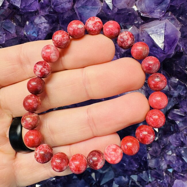 Thulite Bracelets (Norwegian) - 8mm