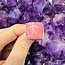 Pink Thulite Ring - Square Adjustable Sterling Silver