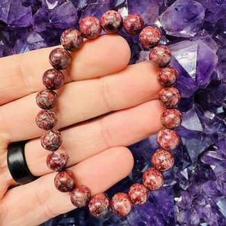 Red Eudialyte Bracelets - 8mm