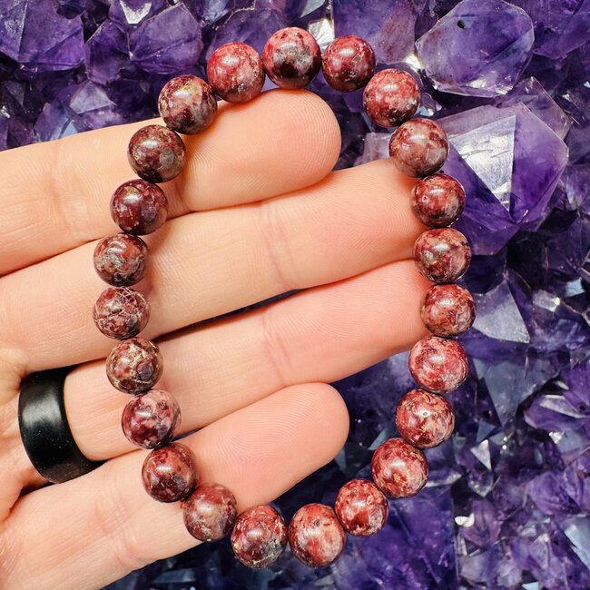 Red Eudialyte Bracelets - 8mm