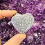 Grape Agate Purple Chalcedony Hearts - Medium