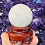White Natrolite (Rhodatrolite Thomsonite White Larimar) Sphere Orb Sphere Globe - 40mm