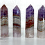 Amethyst & Crazy Lace Agate Towers Points Generators - Medium (2-3.5")