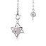 Rose Quartz Pendulums Merkabah - Silver Dowsing Divination