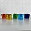 Mini Magic Ritual Candle Holder Dark Blue 1" Glass - Chime Spell