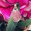 Rhodonite Pendant - Oval 1 1/4" Bezel - Sterling Silver .925