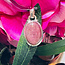 Rhodonite Pendant - Oval 1 1/4" Bezel - Sterling Silver .925