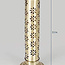 Brass Incense Stick Burner Holder - Upright Brass Tower 11" Daisy Flowers