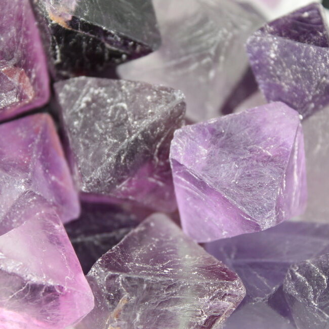 Purple Fluorite Tetrahedron - Natural Rough Raw