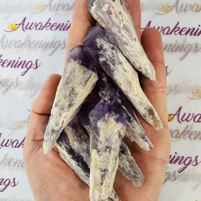 Bahia Amethyst Elestial Root - Rough Raw Natural
