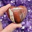 Brecciated Red Jasper Puffy Hearts - Medium Carving