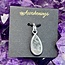 Prasiolite Faceted Pendant - Teardrop Pear - Sterling Silver