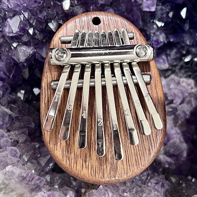 8 Key Kalimba Finger Wooden Piano Maple - Hluru Instrument (Water Droplet)