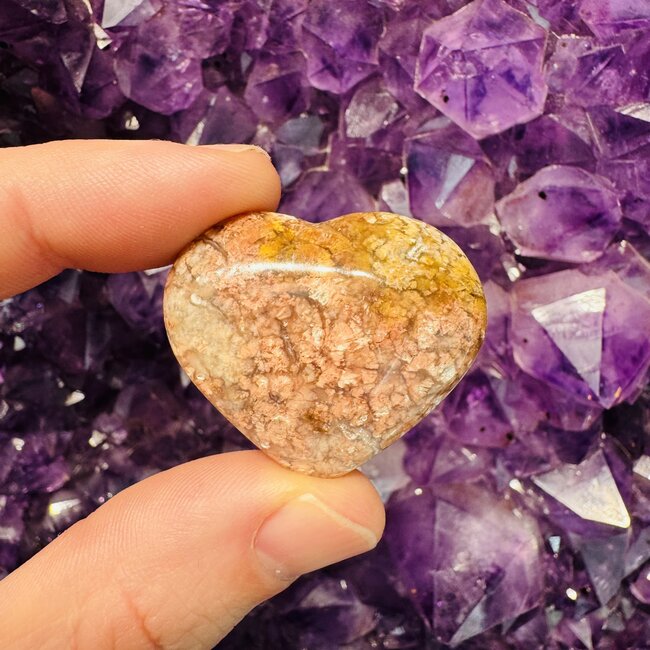 Leopardskin Jasper Hearts - Small Leopard Skin