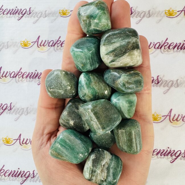 Emerald with Fuchsite - Tumbled