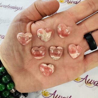 Rhodochrosite Hearts - Mini