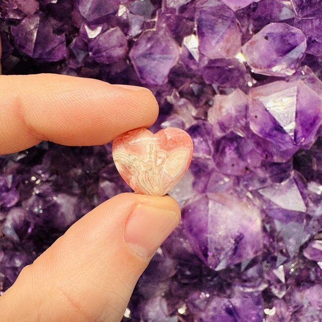 Rhodochrosite Hearts - Mini