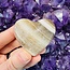 Zebra Calcite Puffy Hearts - Medium