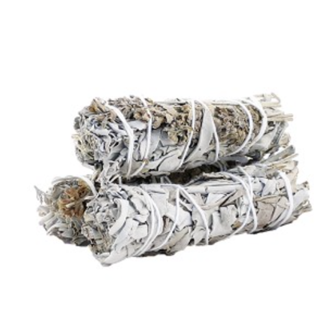 White Sage & Lavender Bundle Smudge Stick - 4"
