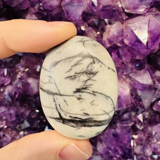 Picasso Jasper Palm Pillow Pocket Stone
