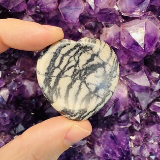 Picasso Jasper Worry (Thumb Fidget Relaxation Pocket) Stones - Hearts