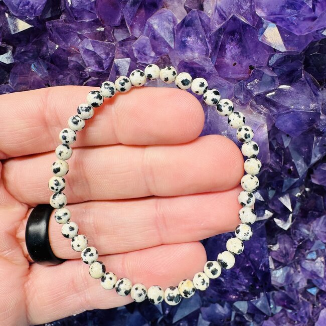 Dalmatian Jasper Bracelets - 4mm Mini
