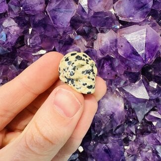Dalmatian Jasper Skulls - Mini