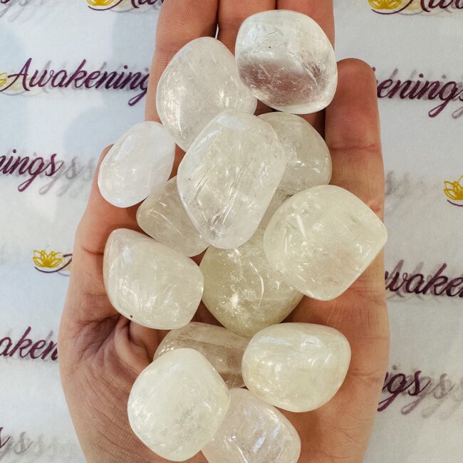 White Calcite - Tumbled