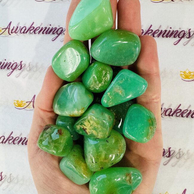Chrysoprase (AAA Grade) - Tumbled
