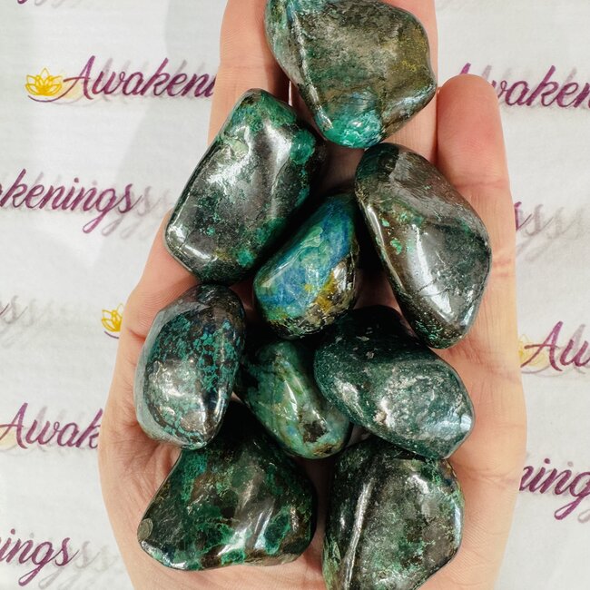 Malachite & Chalcocite - Tumbled