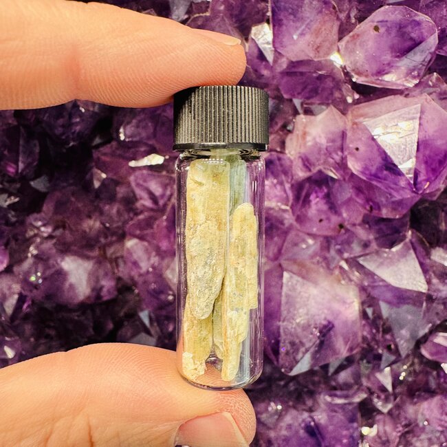 Green Kyanite Vial - 12.25 grams +